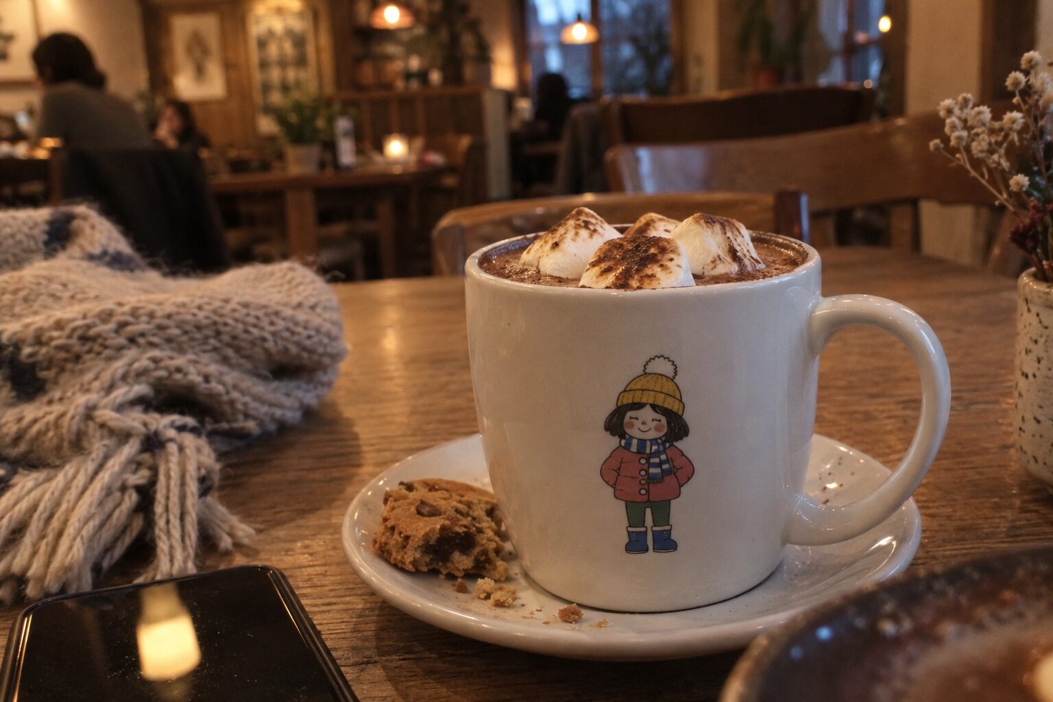 Marshmallow cocoa in a Nuri mug.