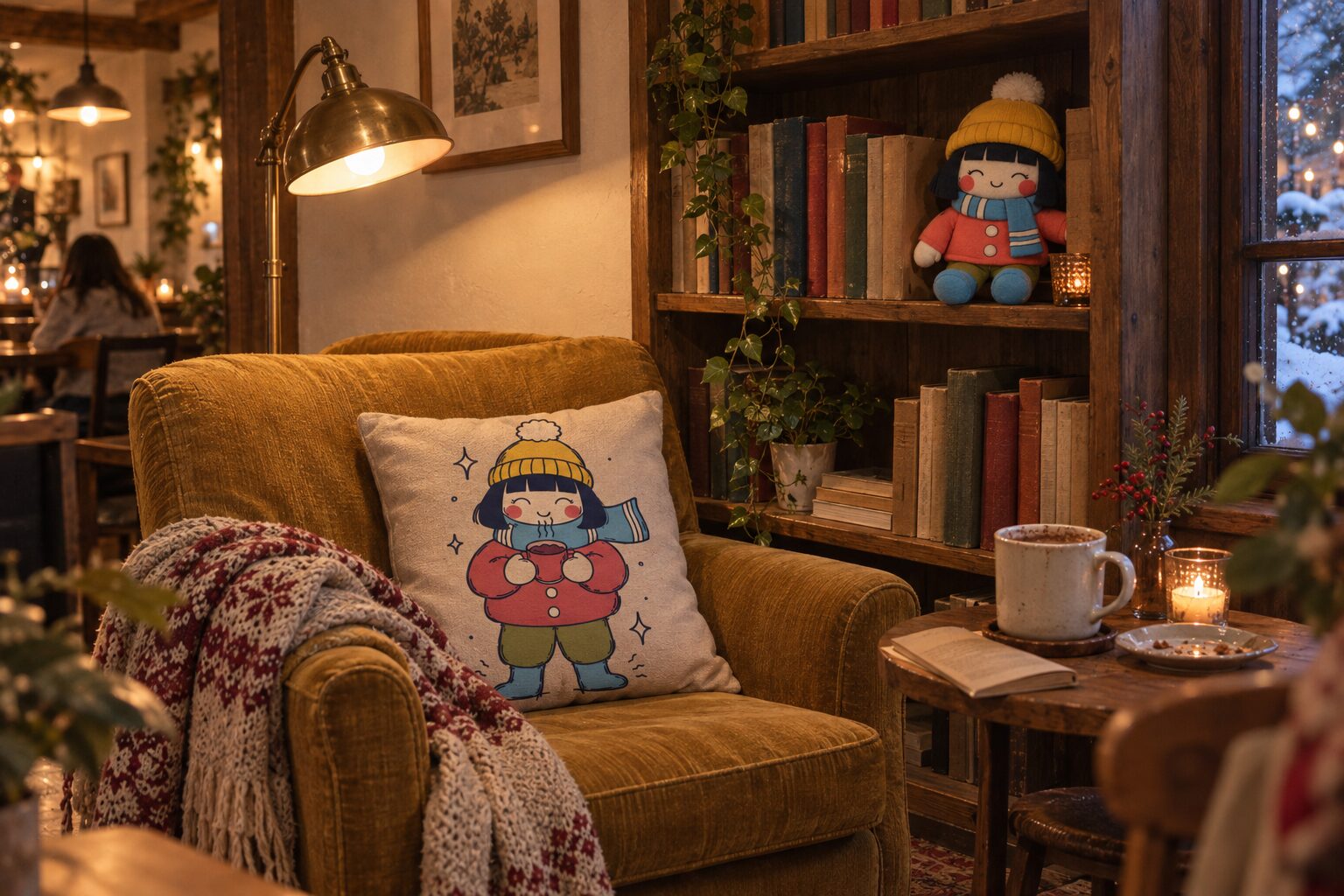 The reading corner.